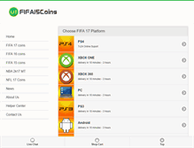 Tablet Screenshot of fifa15-coins.com